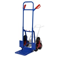 Folding Sack Truck with 6 Wheels Blue