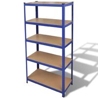 Storage Shelf Garage Storage Organizer Blue