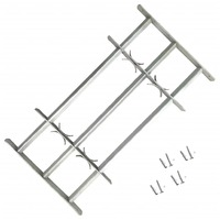 Adjustable Security Grille for Windows with 3 Crossbars 500-650mm
