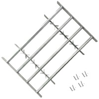 Adjustable Security Grille for Windows with 4 Crossbars 500-650mm