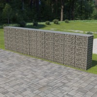 Gabion Wall with Covers Galvanised Steel 600x50x150 cm
