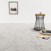Self-adhesive PVC Flooring Planks 5.11 m? White Marble