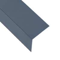 L-shape 90° Angle Sheets 5 pcs Aluminium Anthracite 170cm 30x30 mm