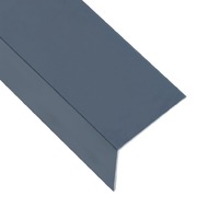 L-shape 90° Angle Sheets 5 pcs Aluminium Anthracite 170cm 100x50 mm