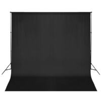 Photo Backdrop Support System 600x300 cm Black