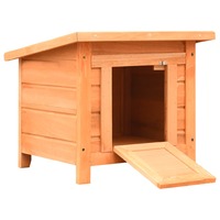 Cat House Solid Pine & Fir Wood 50x46x43.5 cm