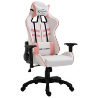Gaming Chair Pink Faux Leather