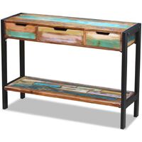 Sideboard 3 Drawers Solid Reclaimed Wood