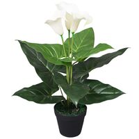 Artificial Calla Lily Plant with Pot 45 cm White