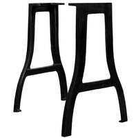 Dining Table Legs 2 pcs A-Frame Cast Iron