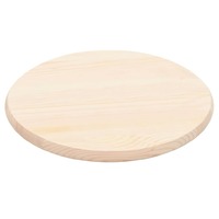 Table Top Natural Pinewood Round 25 mm 50 cm