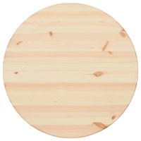 Table Top Natural Pinewood Round 25 mm 80 cm