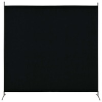 1 Panel Room Divider Black 175x180 cm