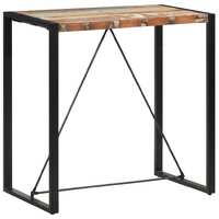 Bar Table 110x60x110 cm Solid Reclaimed Wood