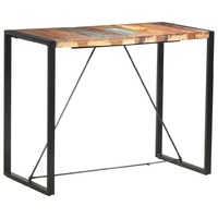 Bar Table 140x70x110 cm Solid Reclaimed Wood