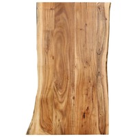Table Top Solid Acacia Wood 100x(50-60)x2.5 cm
