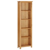 Bookcase 52x22.5x170 cm Solid Oak Wood