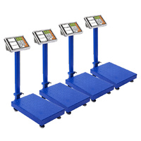 SOGA 4X 300kg Electronic Digital Platform Scale Computing Shop Postal Weight Blue