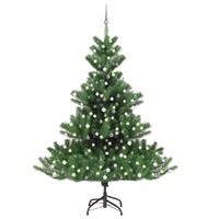 Nordmann Fir Artificial Christmas Tree LED&Ball Set Green 240cm