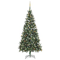 Artificial Christmas Tree with LEDs&Ball Set 210 cm