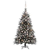 Artificial Christmas Tree LED&Ball Set&Flocked Snow 120cm PVC&PE