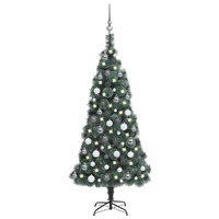 Artificial Christmas Tree LEDs&Ball Set Green 120 cm PVC&PE