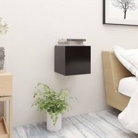 Bedside Cabinet Black 30.5x30x30 cm Chipboard