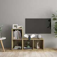 TV Cabinets 2 pcs Sonoma Oak 72x35x36.5 cm Chipboard