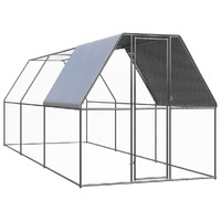 Outdoor Chicken Cage 2x2x2 m Galvanised Steel