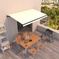 Automatic Retractable Awning 400x300 cm Cream