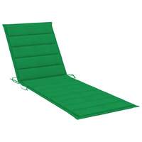Sun Lounger Cushion Green 200x60x4 cm Fabric