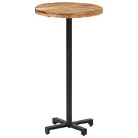 Bar Table Round Ø60x110 cm Solid Acacia Wood