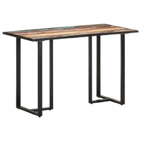 Dining Table 120 cm Solid Reclaimed Wood