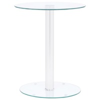 Coffee Table Transparent 40 cm Tempered Glass