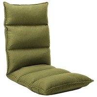 Folding Floor Chair Green Fabric