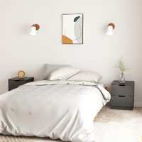 Bedside Cabinets 2 pcs Grey 40x40x50 cm Chipboard