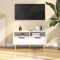 TV Cabinet White 90x40x48.5 cm Chipboard