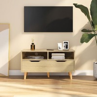 TV Cabinet Sonoma Oak 90x40x48.5 cm Chipboard