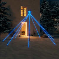 Christmas Tree Lights Indoor Outdoor 576 LEDs Blue 3.6 m