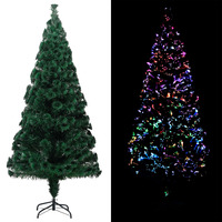Artificial Christmas Tree with Stand Green 240 cm Fibre Optic