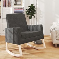 Rocking Chair Dark Grey Fabric