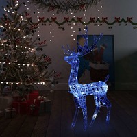 Acrylic Reindeer Christmas Decoration 140 LEDs 128cm Blue