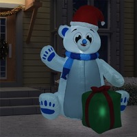 Christmas Inflatable Polar Bear LED Indoor and Outdoor 2.4 m