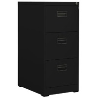 Filing Cabinet Black 46x62x102.5 cm Steel