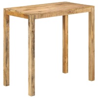 Bar Table 112x60x108 cm Rough Mango Wood
