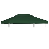 Water-proof Gazebo Cover Canopy 310 g / m² Green 3 x 4 m