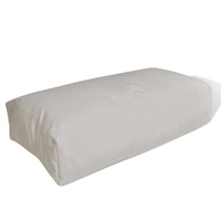 Upholstered Back Cushion 80 x 40 x 20 cm Sand White