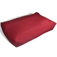 Upholstered Back Cushion 80 x 40 x 20 cm Wine Red