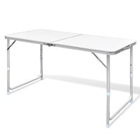 Foldable Camping Table Aluminium 120 x 60 cm