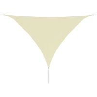 Sunshade Sail Oxford Fabric Triangular 5x5x5 m Cream